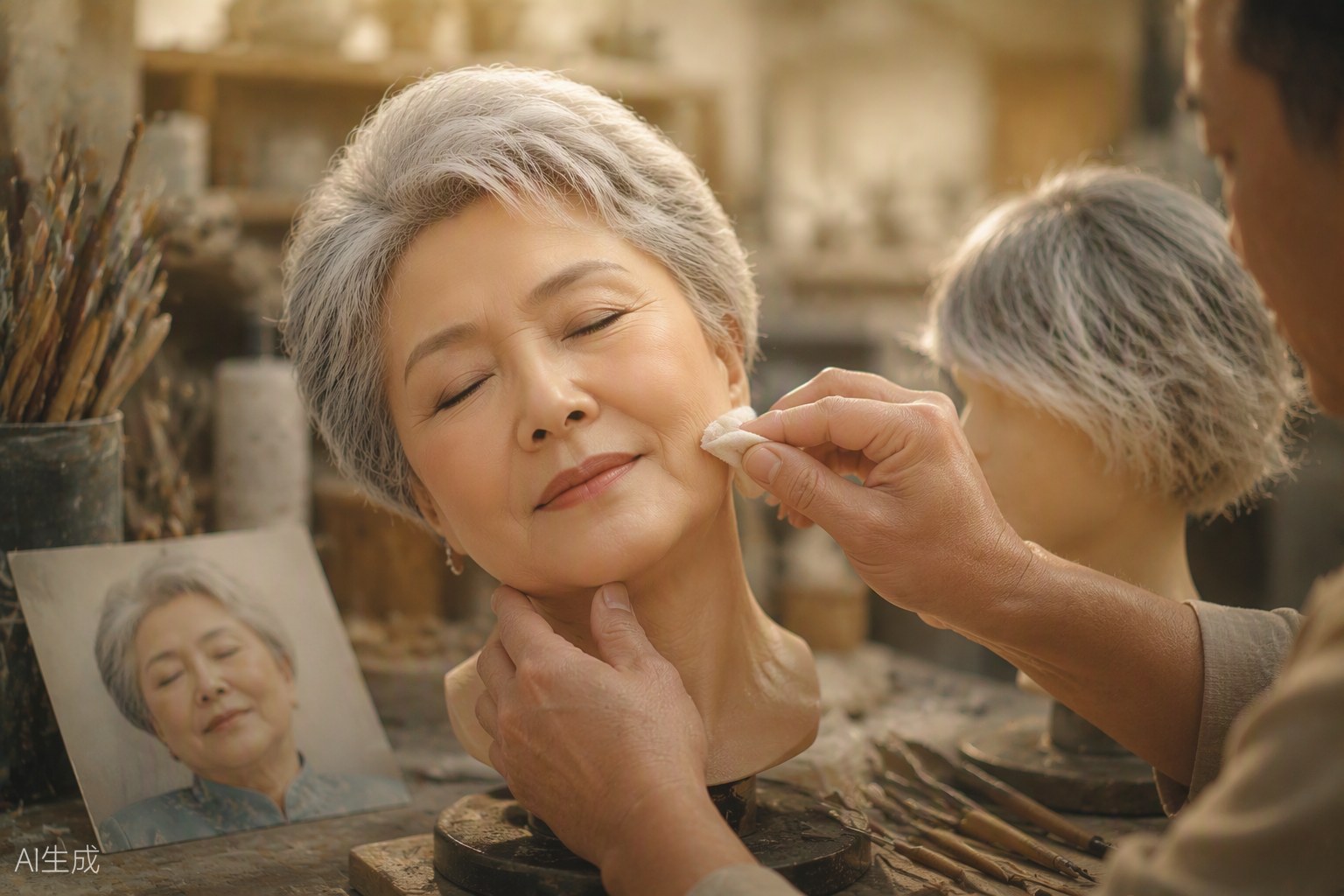 修整妝髮與交付 Finishing, styling and delivery